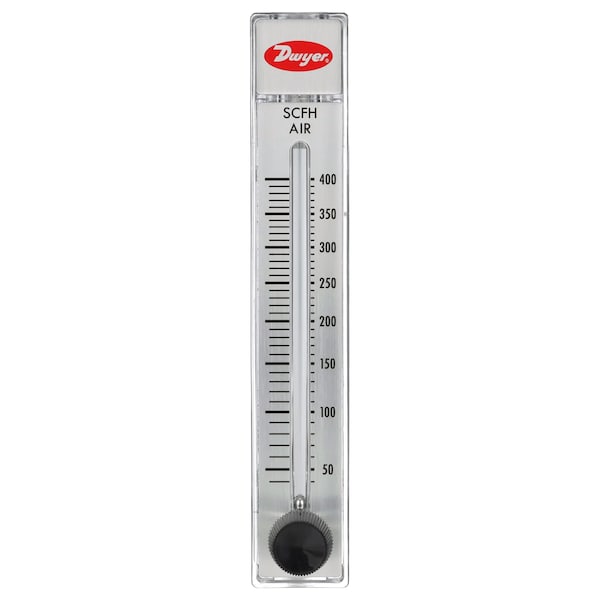 Flowmeter, range 40-400 SCFH air.